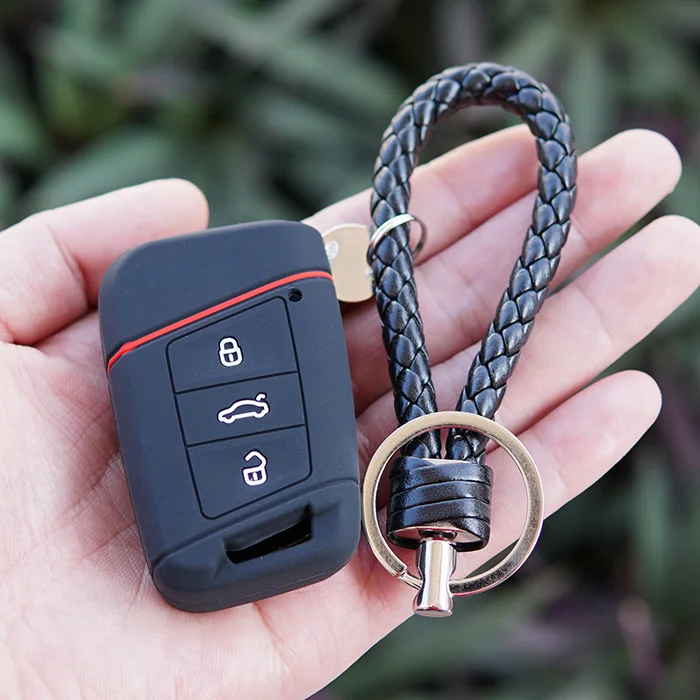 Силиконовый резиновый брелок для ключей чехол держатель Magotan Passat B8 Skoda kodiaq A7 умный