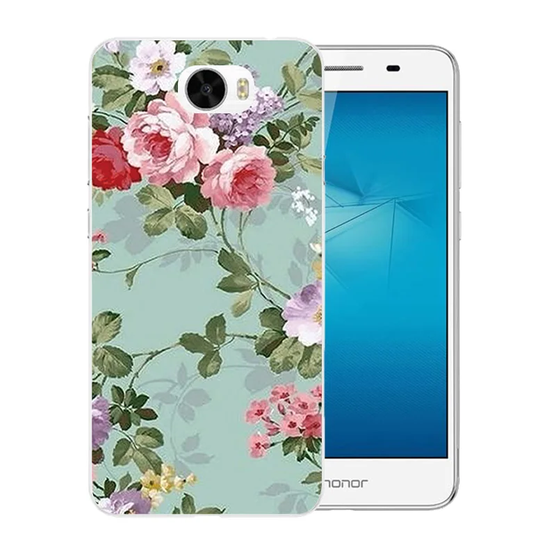 Мягкий термополиуретановый Чехол для мобильного телефона Чехлы Huawei Y5 II Y5ii Y52