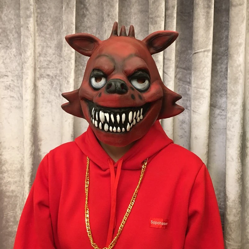Five Nights At Freddy's Косплей Маска Лисичка Чика медведь Фредди маска животного подарок для взрослых костюм на Хэллоуин вечерние реквизиты забавные