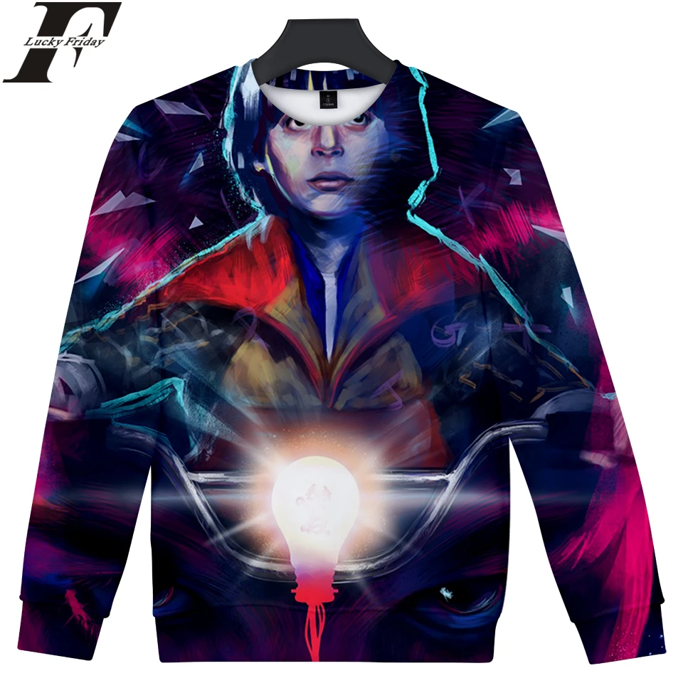 Толстовка с 3D принтом в стиле фильма очень странные дела для мужчин и женщин |