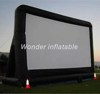 customized portable oxford giant inflatable movie screen inflatable rear projection screen for outdoor events