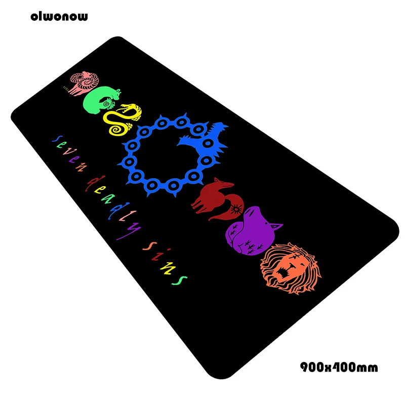 Size 900x400x3mm Nanatsu no taizai padmouse 900x400x3 мм игровой коврик для мыши мышь под заказ геймер компьютерный стол мальчик подарок коврик notbook mousemate pc - Цвет: Size 900x400x3mm