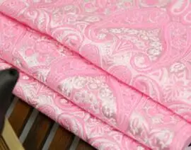 pink 75*50 см Пейсли орнамент жаккард жилет, куртка парча ткань - Цвет: pink