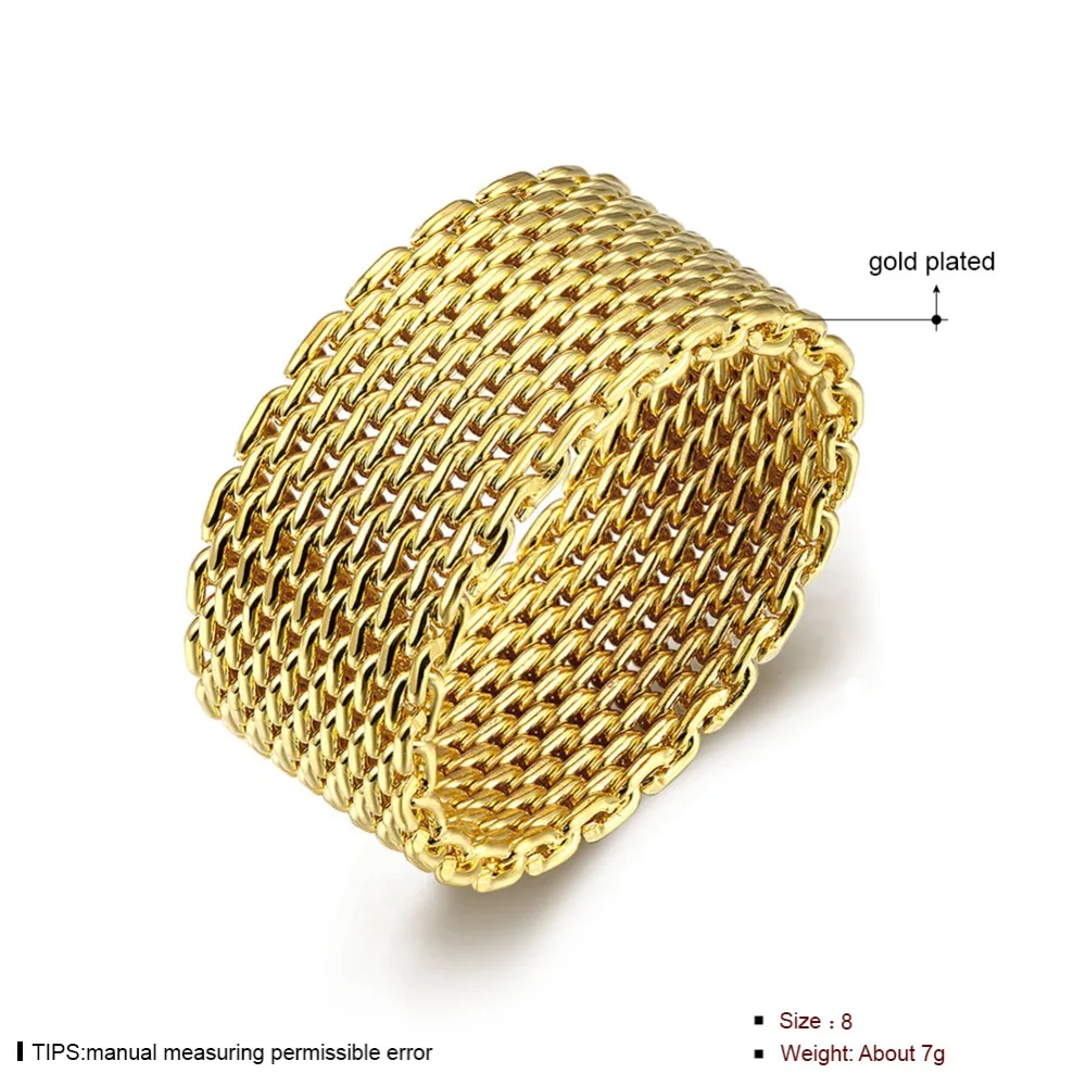 Hot gold color network finger ring fashion jewelry Pretty cute street style good quality Factory Outlet R064 | Украшения и