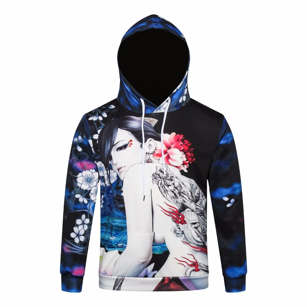 

2020 Harajuku 3D Hooded Digital Printing Style Men And Women Couple Hooded Jacket