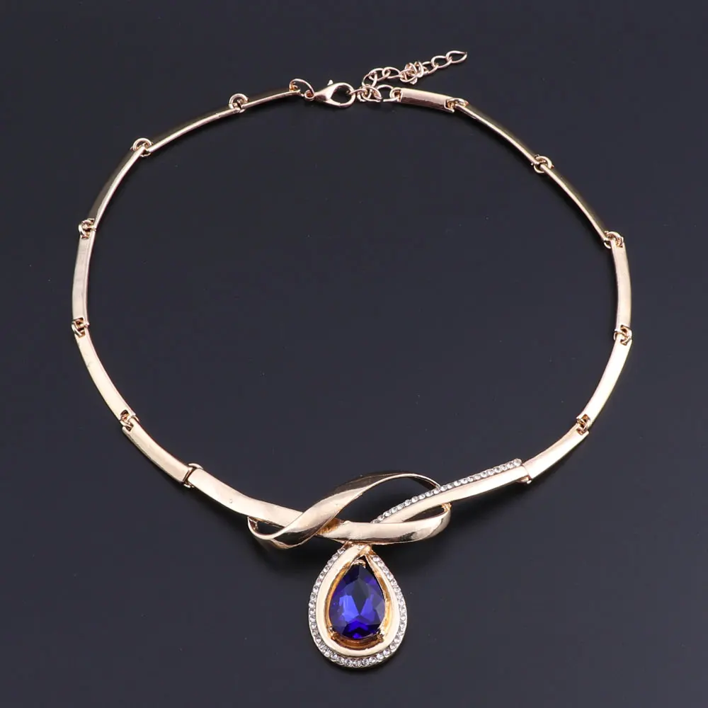 OEOEOS Ювелирные наборы для женщин Свадебные африканские бусы золотой цвет