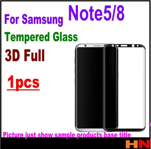 1 шт. изогнутое закаленное стекло для Samsung Galaxy note 8 5 note8 note5 | Мобильные телефоны и