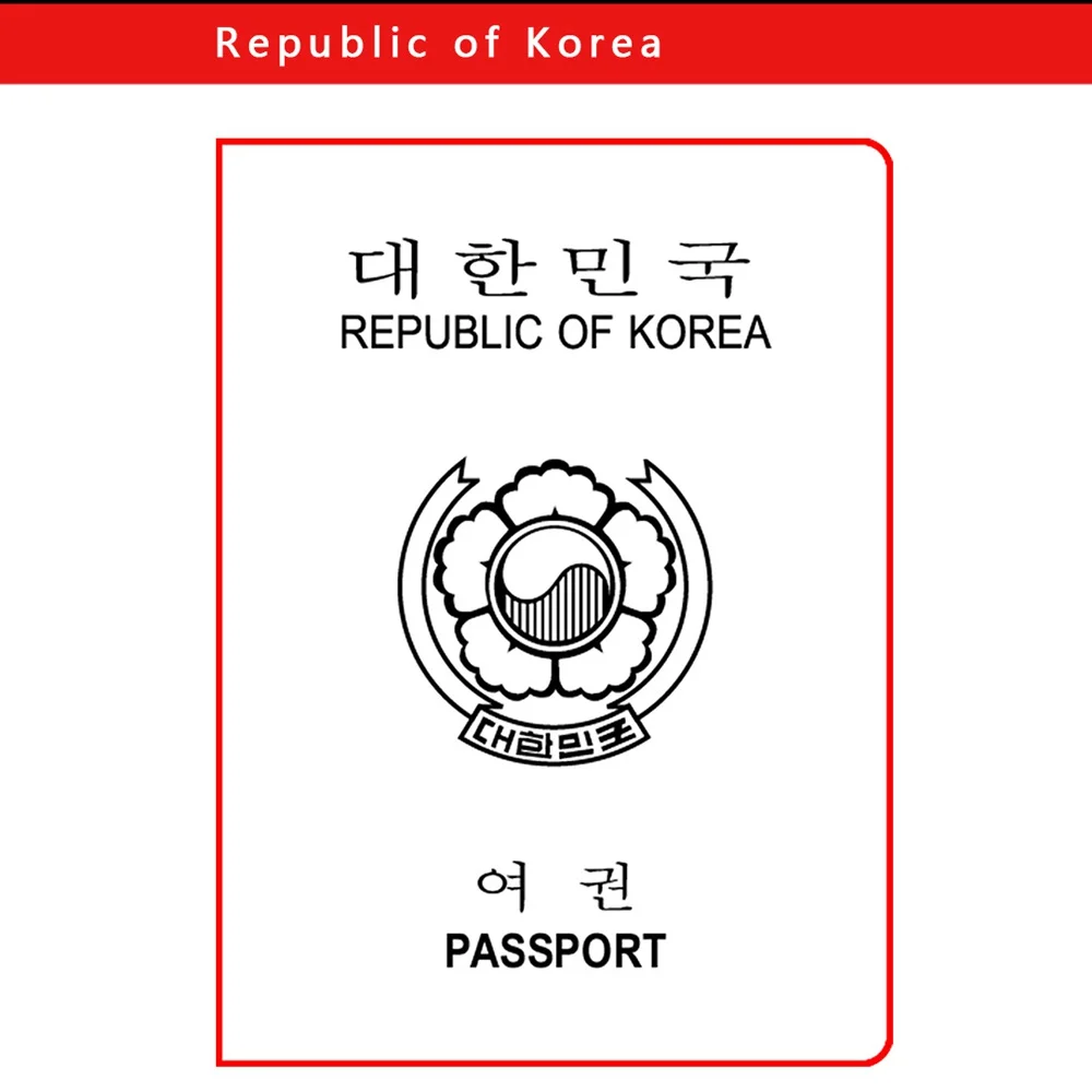 Korea Винтажная кожаная защитная обложка для паспорта во многих странах мира, натуральная воловья кожа, держатель для паспорта, держатель для документов - Цвет: Korea