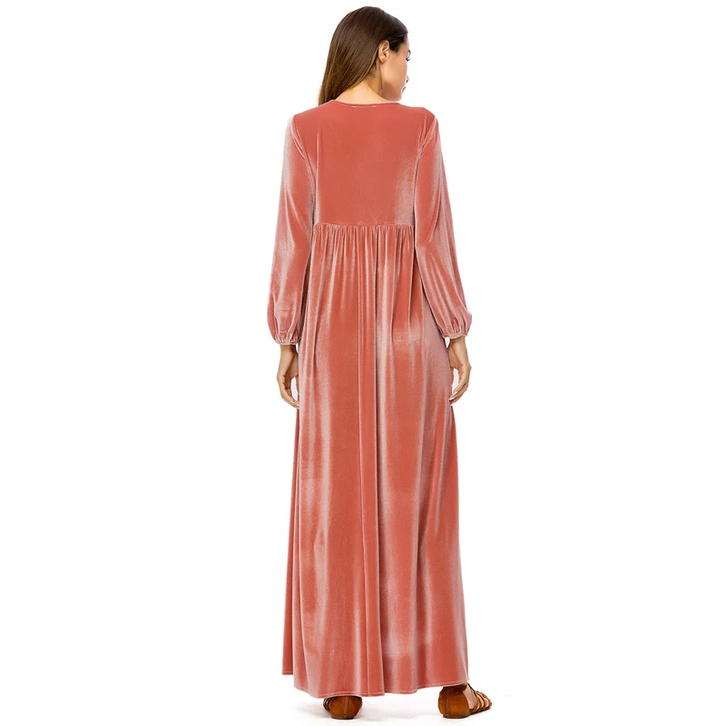 MISSJOY мусульманская турецкая исламская одежда для женщин abaya с длинным рукавом и v