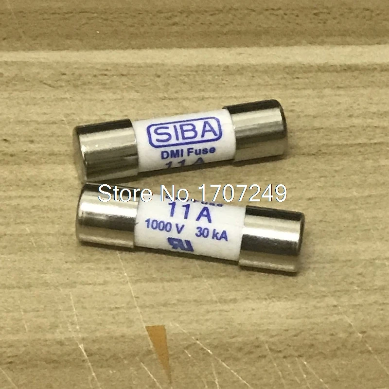 2 шт./лот SIBA 11A 1000 В/30KA 10x38 мм 5019906 11 керамический DMI предохранитель замененный BUSSMANN