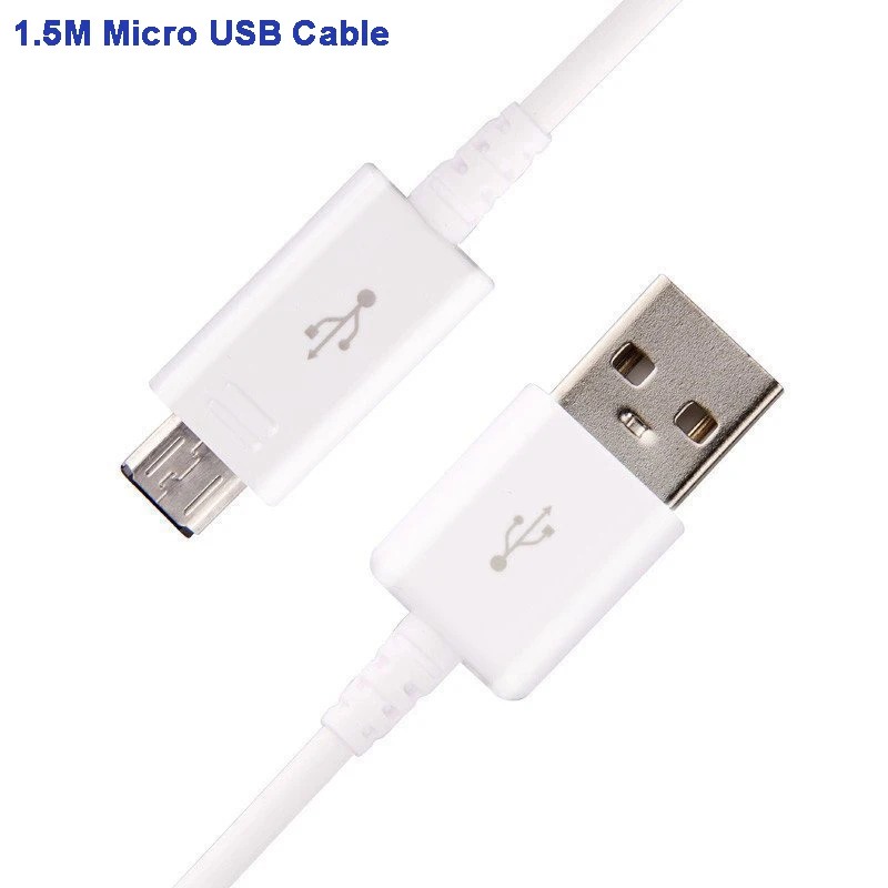 Only 1.5M MicroCable Samsung планшет быстро Зарядное устройство 5V 2A для samsung GALAXY Tab A 10,1 T585C T350 Tab A 9,7 T555C T550 Tab S2 T819C T710 - Тип штекера: Only 1.5M MicroCable