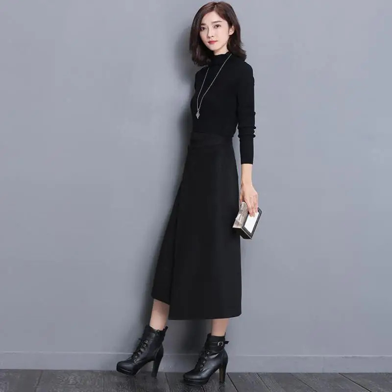 2019 модные весенние новые Faldas Largas Elegantes офисные юбки с талией женские ягодицы