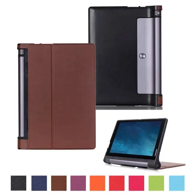 Ультратонкий Магнитный чехол книжка Custer Folio Stand из искусственной кожи для Lenovo YOGA