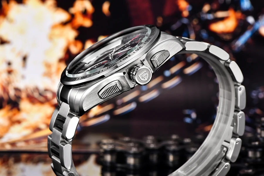 Relogio Masculino, PAGANI, хронограф, мужские часы, брендовые, Роскошные, бизнес, военные, спортивные, кожа, водонепроницаемые, кварцевые часы для мужчин