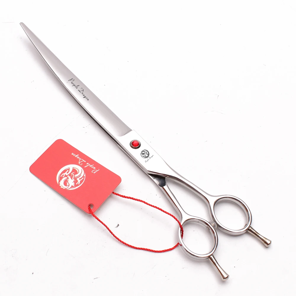 Z4005 9 &quotножницы для ухода за собаками с фиолетовым драконом JP 440C изогнутые
