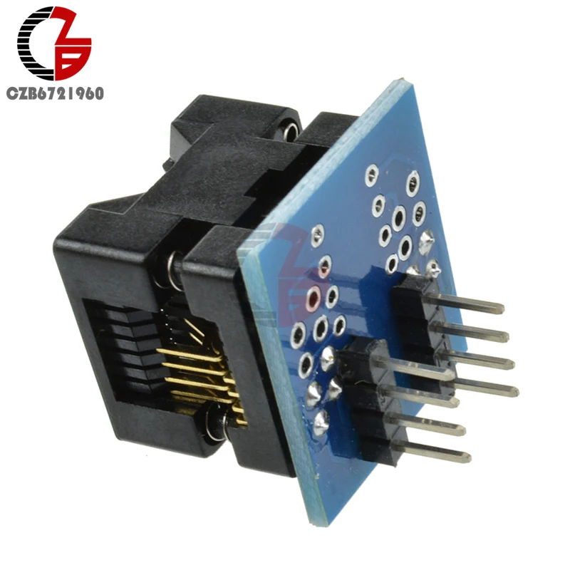2 шт. SOIC8 SOP8 для DIP8 EZ Программист конвертер разъема адаптера модуль 150mil