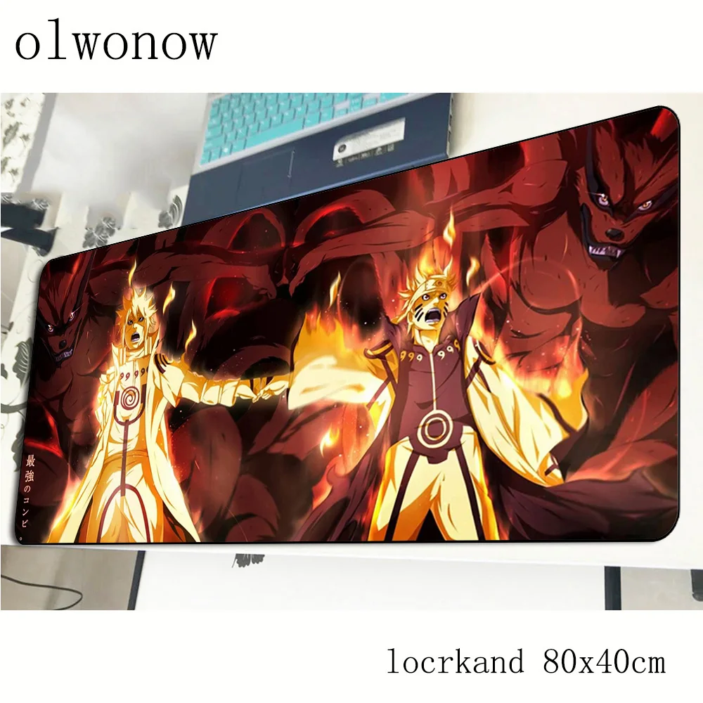 Наруто коврик для мыши геймер великолепный 800x400x2 мм игровой коврик для мыши мультяшный ноутбук аксессуары для ПК эргономичный коврик для ноутбука
