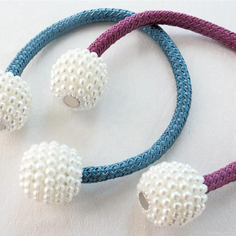 Жемчужные магнитные держатели для шаров на шнуровке висячая пряжка завязка