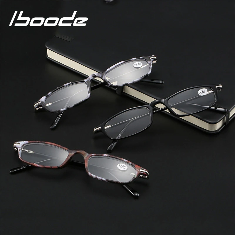 iboode Small Square Frame Reading Glasses Hot Ultralight Presbyopic Eyewear With Diopter+1.0 1.5 2.0 2.5 3.0 3.5 Reader