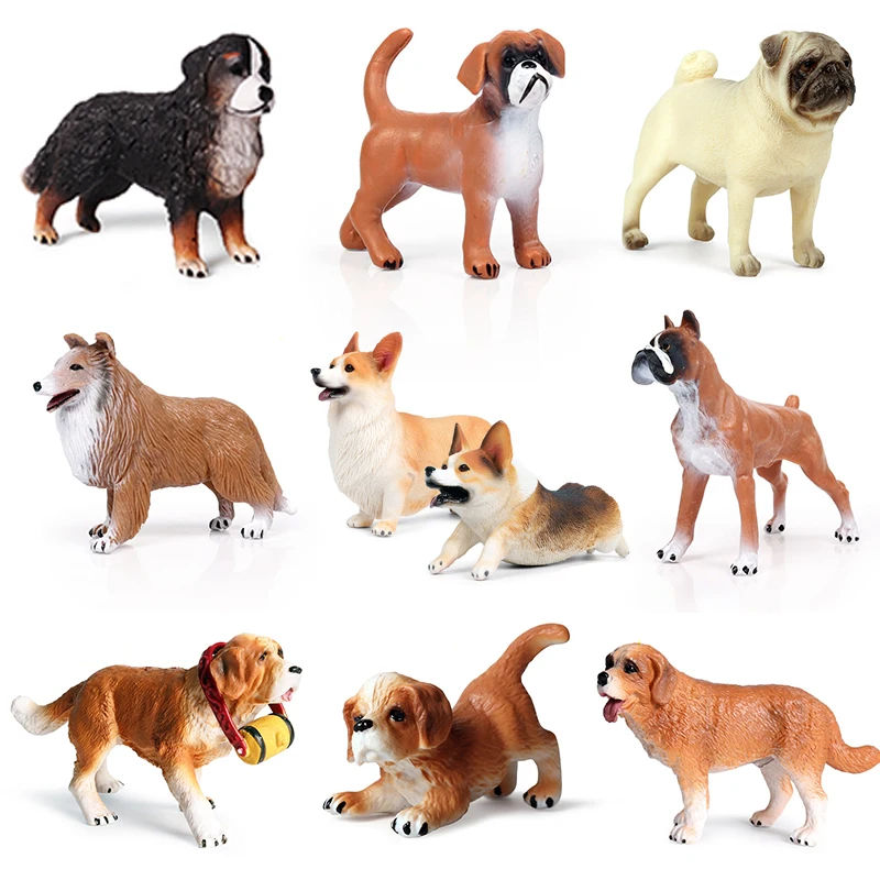 33 Styles Action&Toys Figure Small Mini Family Animal Cute Pet Dog Model Collectible Doll Figure For Kid Children's Gift
