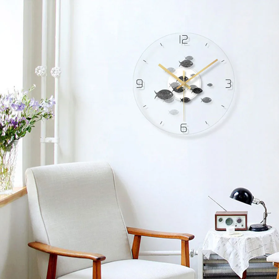 Настенные часы в скандинавском стиле с изображением лося современный дизайн