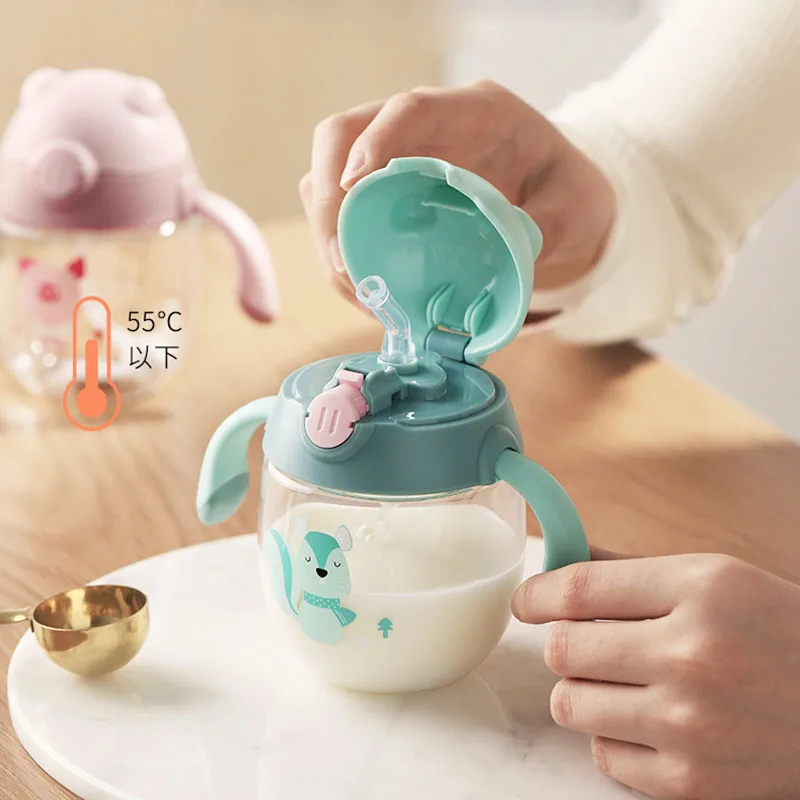 Сиппи чашка детская бутылка с ручкой портативная пластиковая обучающая для воды