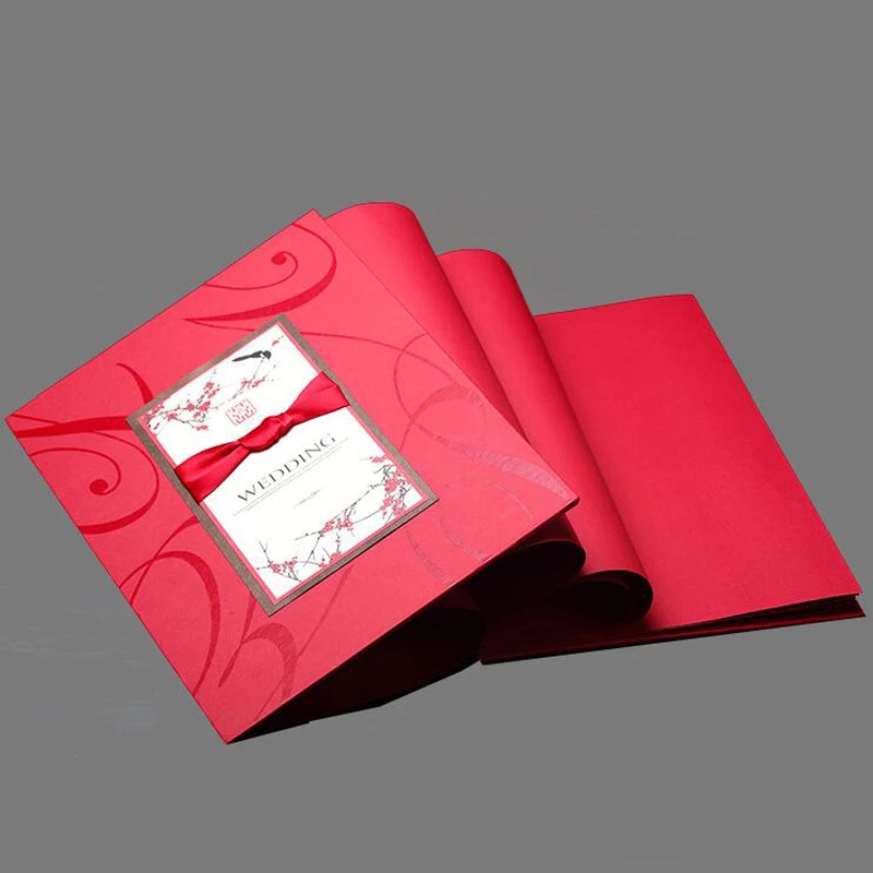 Красная Свадебная декорация Гостевая книга Ранняя сувениры для приема подарок