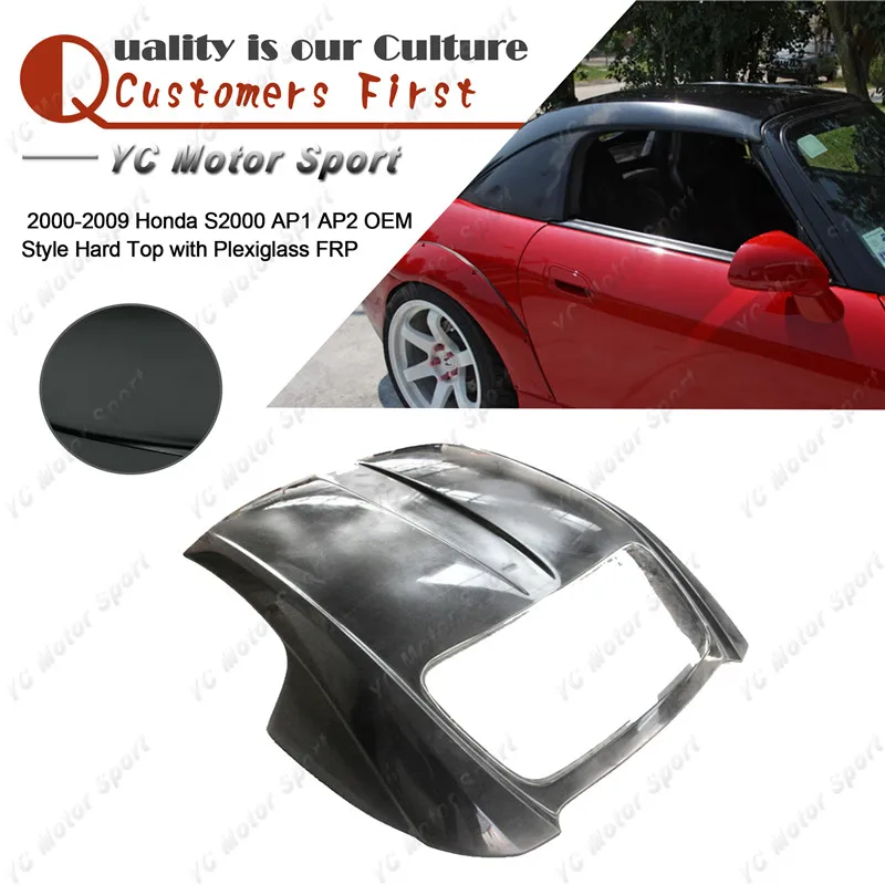 baratas Acessórios Do Carro Estilo Do Oem Da Fibra De Vidro Frp Duro Apto Para 2000-2009 S2000 Ap1 Ap2 Estilo Do Oem Hardtop Com Plexiglás