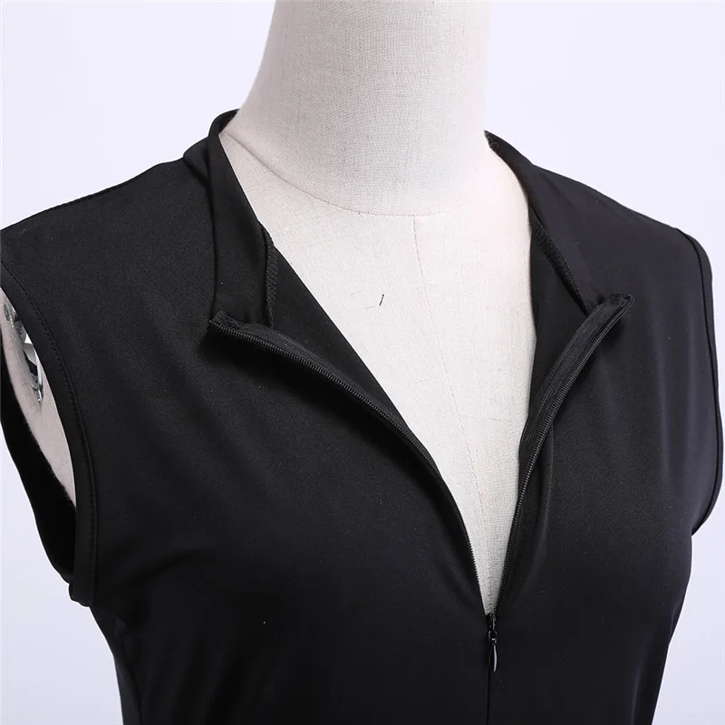 Пикантные черные летние Для женщин Bodycon соблазнительный комбинезон ромпер без