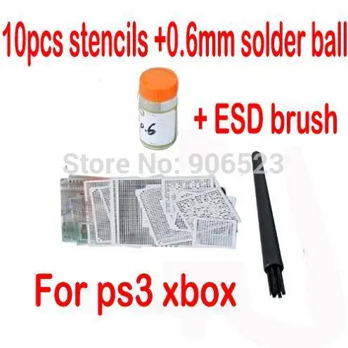 Бесплатная доставка 10 шт. трафарет прямого нагрева для PS3 Xbox + 1 корпус 25 K BGA