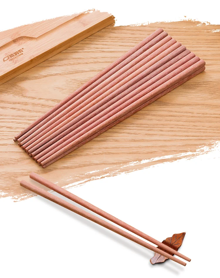 ORZ 10 пар китайские многоразовые палочки для еды дерево Sushi Hashi Суши Палочки для еды Значение Подарочный набор столовой посуды, столовых приборов