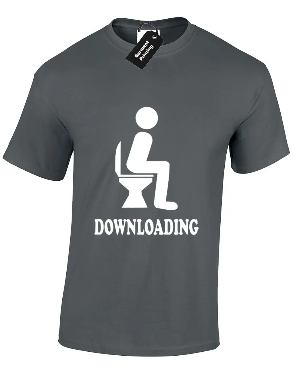 Загрузки Туалет Мужская футболка TEE смешной грубый дизайн качество премиум Топ