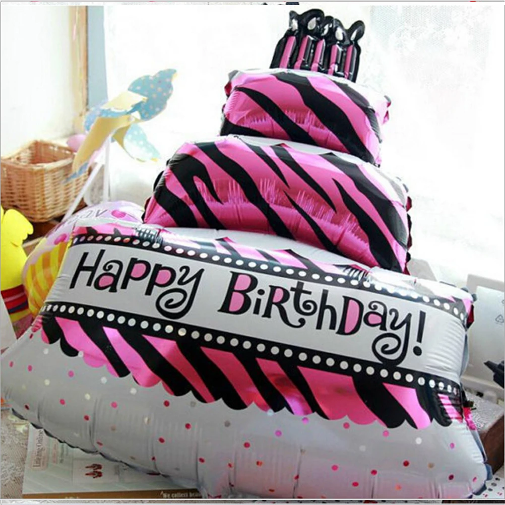 Мини торт вечерние воздушные шары фольги день рождения с днем украшения надувные