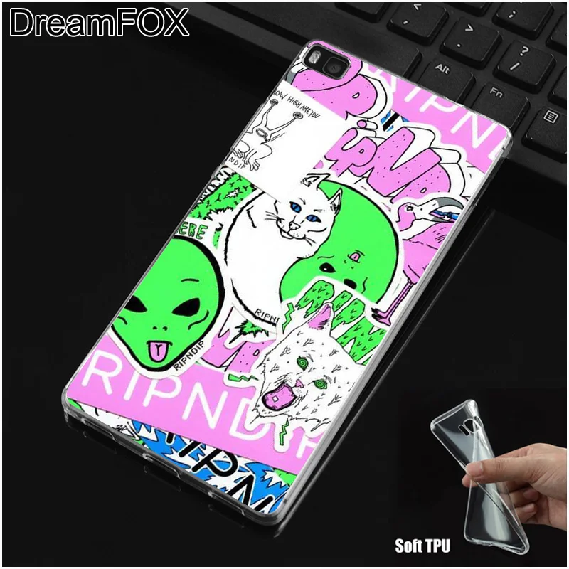 DREAMFOX M203 милый мягкий силиконовый чехол из ТПУ с изображением кота на пальце для