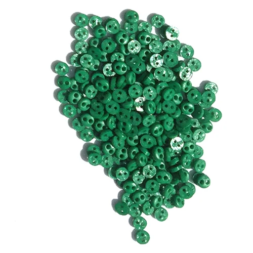 Green Упаковка из 100) Мини пуговицы 4 мм круглые крошечные пуговицы для скрапбукинга украшения детской одежды - Цвет: Green