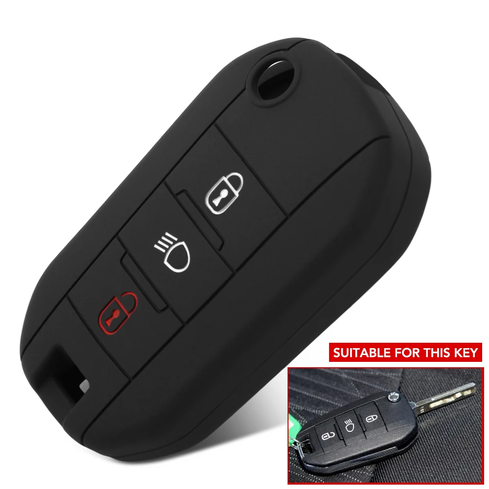 Мягкий чехол для Citroen C4L CACTUS C5 C3 C6 C8 Picasso Xsara Peugeot 3008 308 RCZ 508 3 кнопочный|Футляр