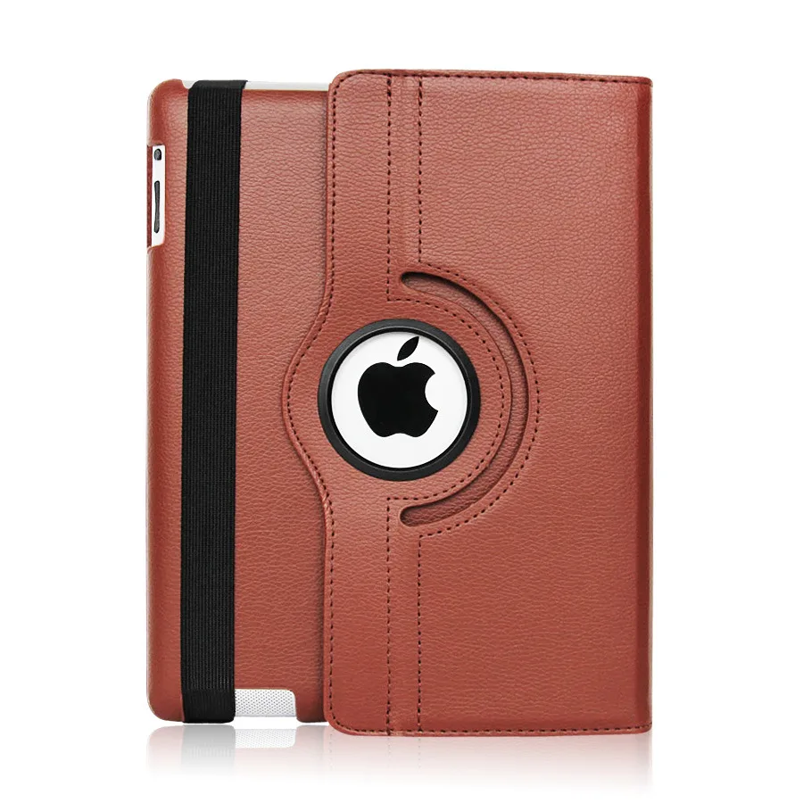Brown Вращающийся на 360 градусов чехол для планшета для iPad Air 1 iPad 5 из искусственной кожи откидная подставка A1474 A1475 A1476 многофункциональный чехол с функцией автоматического сна - Цвет: Brown