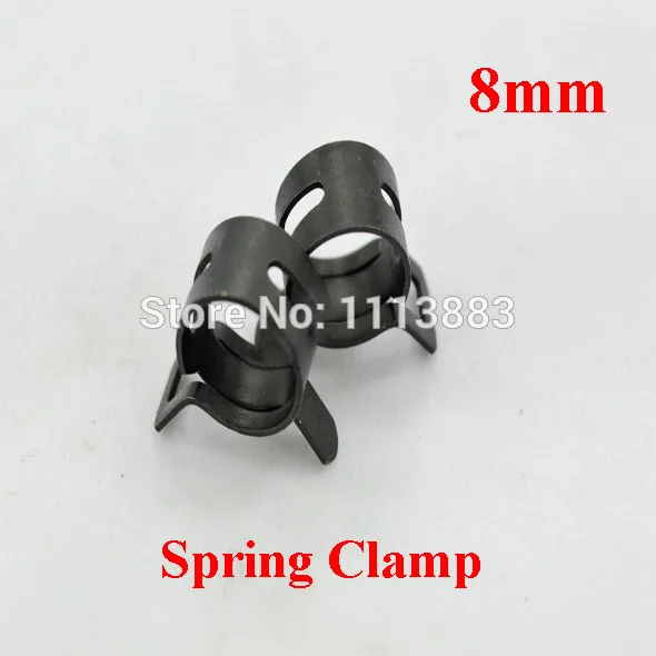 

8mm 5/16" Spring Clip Fuel Oil Water Hose Pipe Tube Clamp, Bag of 100 PCS
