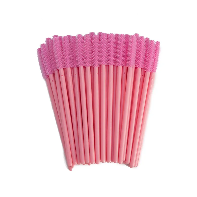 All Pink Zwellbe одноразовые силиконовые гелевые, для ресниц расческа 50 шт./упак. удлинение ресниц тушь для ресниц палочки для макияжа Профессиональные косметические инструменты - Цвет: All Pink