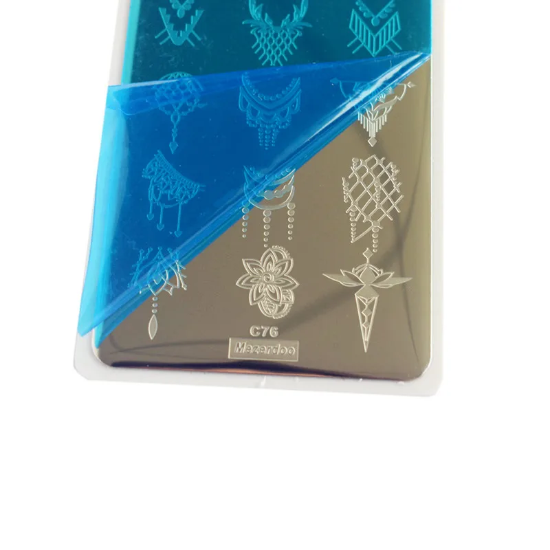 Дизайн ногтей башня цветочный Трафарет DIY многослойные пластины шаблоны