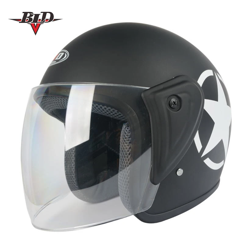 Мужской женский мужской мотоциклетный шлем с полуоткрытым лицом велосипедный 56