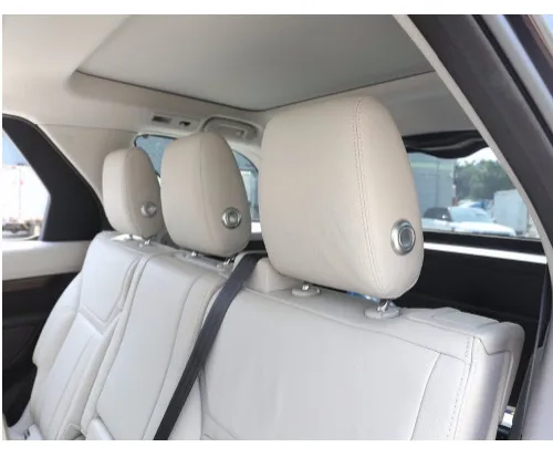 

ABS Chrome Head Pillow Adjustment Button Cover Trim For Land Rover Discovery 5 2017 Car Accessories 2pcs