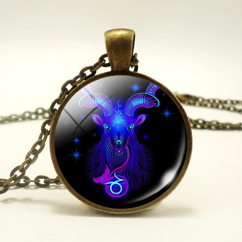 Мужская и женская купольная Подвеска со стеклянным кулоном 12 созвездий