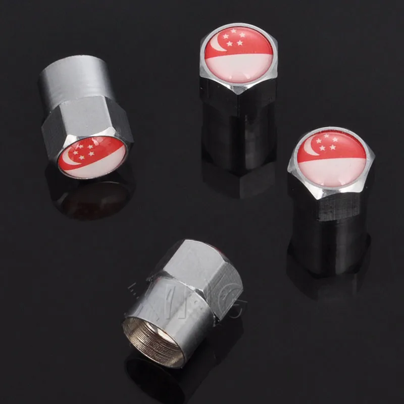 4pcs/set Singapore Car Tyre Air Valve Caps Bicycle Tire Cap Auto Wheel Theftproof Dustproof Cover Styling For Mercedes VW | Автомобили и