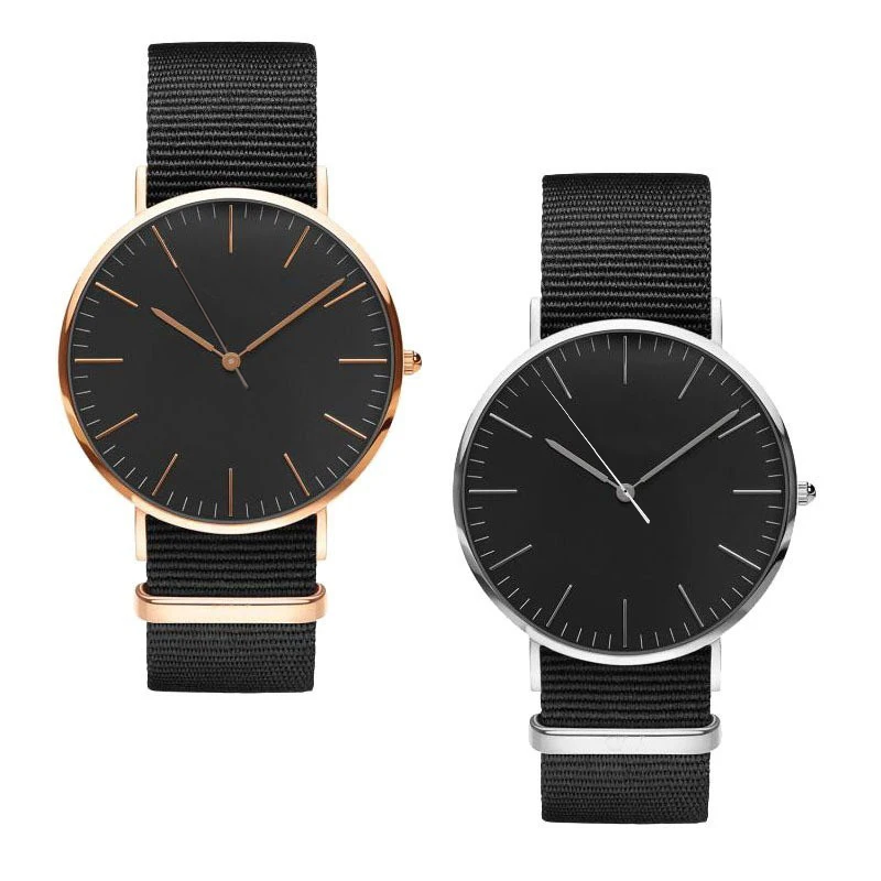 Новые модные высококачественные роскошные Брендовые женские часы 36 мм нейлон