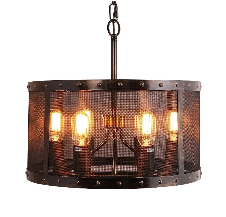 Ретро-лампа в стиле лофт светодиодные подвесные светильники креативные