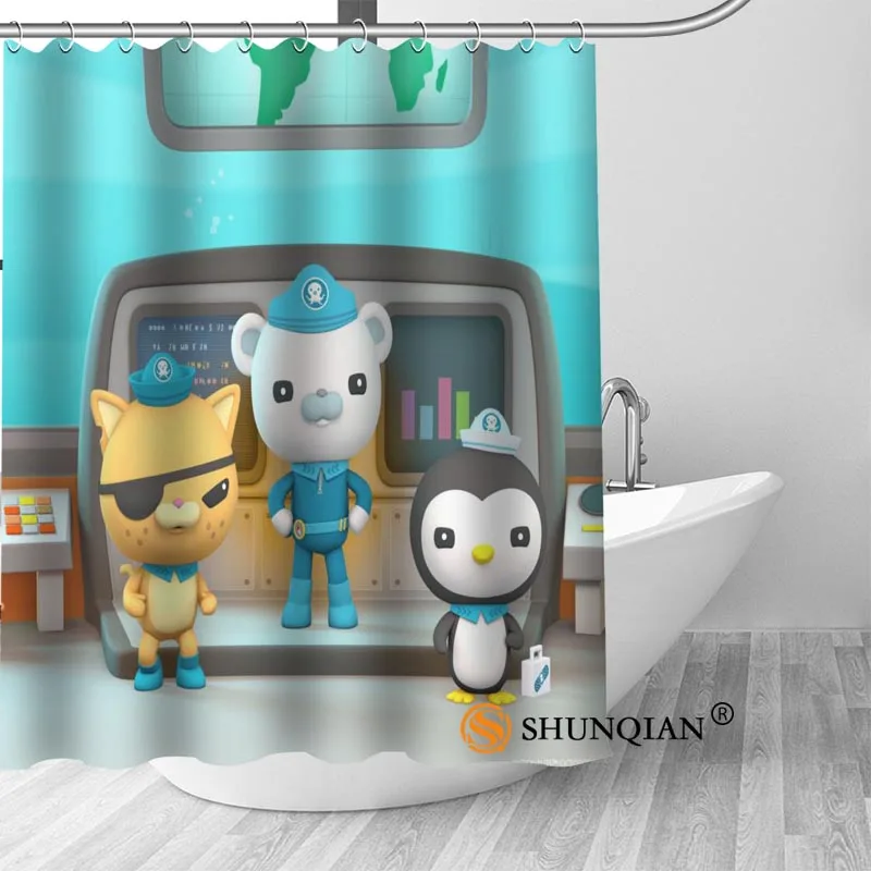 

octonauts Bath Curtain 100% polyester Fabric Shower Curtain bathroom beautiful Bath decor Print your picture