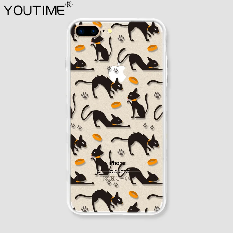 Youtime для iPhone 7 чехол телефона аксессуар 6 S плюс Чехол Cat антидетонационных Синий