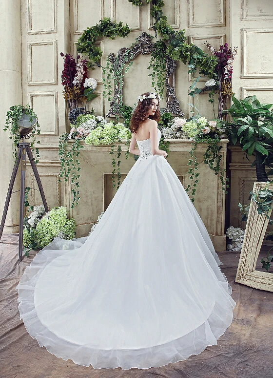 Ilovewedding Романтический плюс Размеры свадебное платье белый/слоновая кость