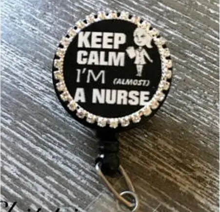 Various of RN Nurse Medical Symbo Retractable ID badge holder reel - Symbol Black Base Doctor ER NR 10pcs/lot | Канцтовары для
